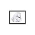 Picture of Polar Bear Mom and Baby _GroupedProduct_Rectangle_Landscape_Mini_ _GroupedProduct_Rectangle_Landscape_Canvas_Framed_