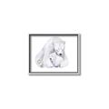 Picture of Polar Bear Mom and Baby _GroupedProduct_Rectangle_Landscape_Mini_ _GroupedProduct_Rectangle_Landscape_Canvas_Framed_
