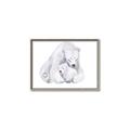 Picture of Polar Bear Mom and Baby _GroupedProduct_Rectangle_Landscape_Mini_ _GroupedProduct_Rectangle_Landscape_Canvas_Framed_