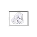 Picture of Polar Bear Mom and Baby _GroupedProduct_Rectangle_Landscape_Mini_ _GroupedProduct_Rectangle_Landscape_Canvas_Framed_