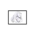 Picture of Polar Bear Mom and Baby _GroupedProduct_Rectangle_Landscape_Mini_ _GroupedProduct_Rectangle_Landscape_Canvas_Framed_