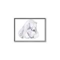 Picture of Polar Bear Mom and Baby _GroupedProduct_Rectangle_Landscape_Mini_ _GroupedProduct_Rectangle_Landscape_Canvas_Framed_