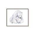 Picture of Polar Bear Mom and Baby _GroupedProduct_Rectangle_Landscape_Mini_ _GroupedProduct_Rectangle_Landscape_Canvas_Framed_