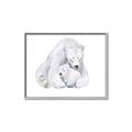 Picture of Polar Bear Mom and Baby _GroupedProduct_Rectangle_Landscape_Mini_ _GroupedProduct_Rectangle_Landscape_Canvas_Framed_