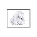 Picture of Polar Bear Mom and Baby _GroupedProduct_Rectangle_Landscape_Mini_ _GroupedProduct_Rectangle_Landscape_Canvas_Framed_