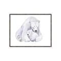 Picture of Polar Bear Mom and Baby _GroupedProduct_Rectangle_Landscape_Mini_ _GroupedProduct_Rectangle_Landscape_Canvas_Framed_