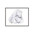 Picture of Polar Bear Mom and Baby _GroupedProduct_Rectangle_Landscape_Mini_ _GroupedProduct_Rectangle_Landscape_Canvas_Framed_