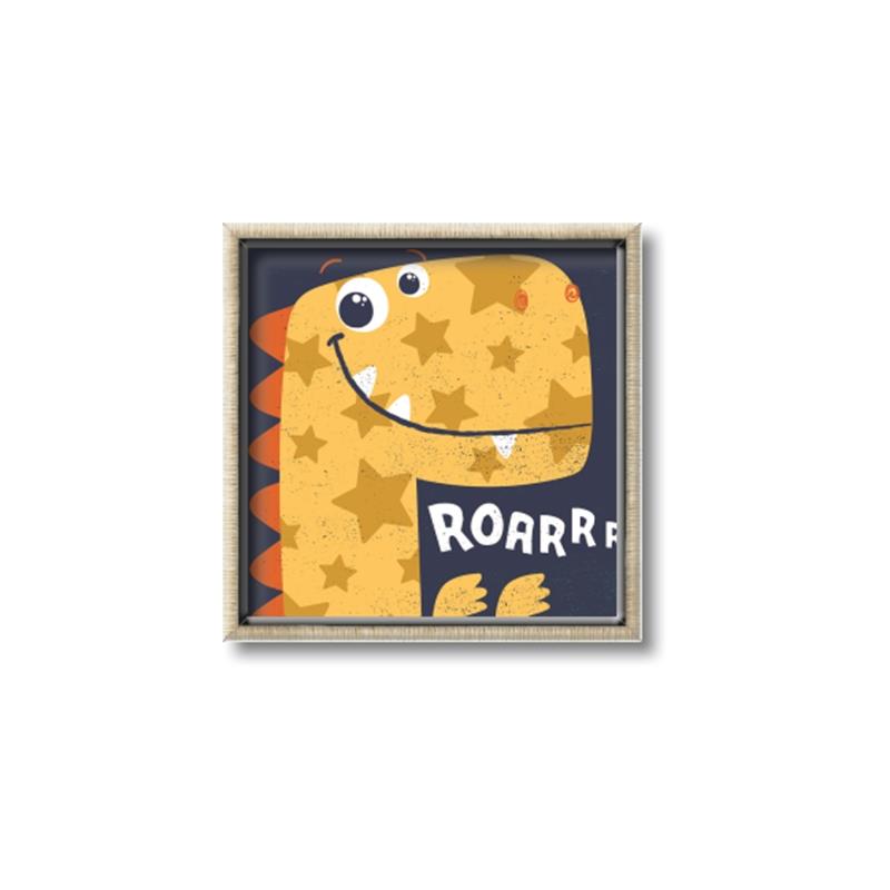 Picture of Yellow Roar _GroupedProduct_Square_Mini_ _GroupedProduct_Square_Canvas_Framed_