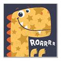 Picture of Yellow Roar _GroupedProduct_Square_Mini_ _GroupedProduct_Square_Canvas_Framed_