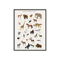 Picture of Animal Alphabet _GroupedProduct_Rectangle_Portrait_Canvas_Framed_