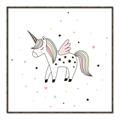 Picture of Be a Unicorn I   _GroupedProduct_Square_Mini_ _GroupedProduct_Square_Canvas_Framed_