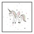 Picture of Be a Unicorn I   _GroupedProduct_Square_Mini_ _GroupedProduct_Square_Canvas_Framed_