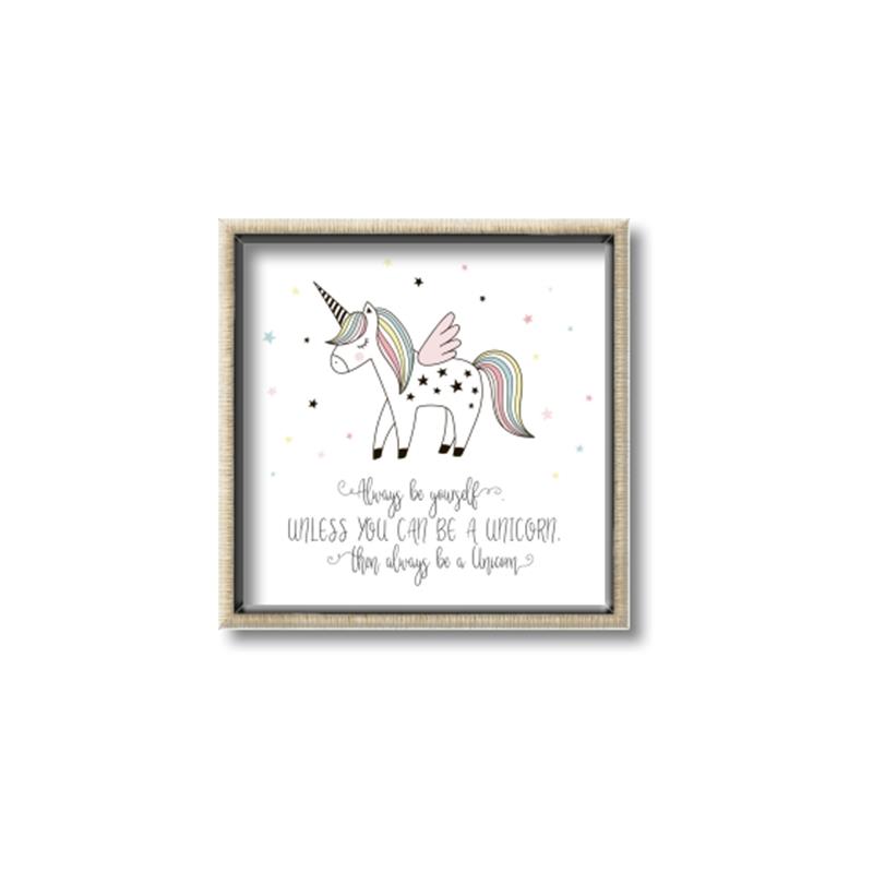 Picture of Be a Unicorn II _GroupedProduct_Square_Mini_ _GroupedProduct_Square_Canvas_Framed_