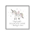 Picture of Be a Unicorn II _GroupedProduct_Square_Mini_ _GroupedProduct_Square_Canvas_Framed_