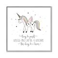 Picture of Be a Unicorn II _GroupedProduct_Square_Mini_ _GroupedProduct_Square_Canvas_Framed_