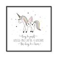 Picture of Be a Unicorn II _GroupedProduct_Square_Mini_ _GroupedProduct_Square_Canvas_Framed_