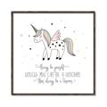Picture of Be a Unicorn II _GroupedProduct_Square_Mini_ _GroupedProduct_Square_Canvas_Framed_