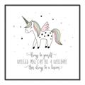 Picture of Be a Unicorn II _GroupedProduct_Square_Mini_ _GroupedProduct_Square_Canvas_Framed_