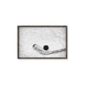 Picture of Ice Hockey stick and puck _GroupedProduct_Rectangle_Landscape_Mini_ _GroupedProduct_Rectangle_Landscape_Canvas_Framed_