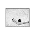 Picture of Ice Hockey stick and puck _GroupedProduct_Rectangle_Landscape_Mini_ _GroupedProduct_Rectangle_Landscape_Canvas_Framed_