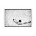 Picture of Ice Hockey stick and puck _GroupedProduct_Rectangle_Landscape_Mini_ _GroupedProduct_Rectangle_Landscape_Canvas_Framed_