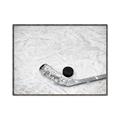 Picture of Ice Hockey stick and puck _GroupedProduct_Rectangle_Landscape_Mini_ _GroupedProduct_Rectangle_Landscape_Canvas_Framed_