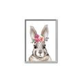 Picture of Floral Top Bunny _GroupedProduct_Rectangle_Portrait_Mini_ _GroupedProduct_Rectangle_Portrait_Canvas_Framed_