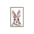 Picture of Floral Top Bunny _GroupedProduct_Rectangle_Portrait_Mini_ _GroupedProduct_Rectangle_Portrait_Canvas_Framed_