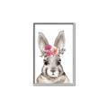 Picture of Floral Top Bunny _GroupedProduct_Rectangle_Portrait_Mini_ _GroupedProduct_Rectangle_Portrait_Canvas_Framed_