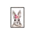 Picture of Floral Top Bunny _GroupedProduct_Rectangle_Portrait_Mini_ _GroupedProduct_Rectangle_Portrait_Canvas_Framed_