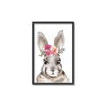 Picture of Floral Top Bunny _GroupedProduct_Rectangle_Portrait_Mini_ _GroupedProduct_Rectangle_Portrait_Canvas_Framed_