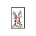 Picture of Floral Top Bunny _GroupedProduct_Rectangle_Portrait_Mini_ _GroupedProduct_Rectangle_Portrait_Canvas_Framed_