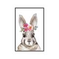 Picture of Floral Top Bunny _GroupedProduct_Rectangle_Portrait_Mini_ _GroupedProduct_Rectangle_Portrait_Canvas_Framed_