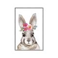 Picture of Floral Top Bunny _GroupedProduct_Rectangle_Portrait_Mini_ _GroupedProduct_Rectangle_Portrait_Canvas_Framed_