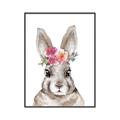 Picture of Floral Top Bunny _GroupedProduct_Rectangle_Portrait_Mini_ _GroupedProduct_Rectangle_Portrait_Canvas_Framed_