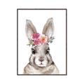 Picture of Floral Top Bunny _GroupedProduct_Rectangle_Portrait_Mini_ _GroupedProduct_Rectangle_Portrait_Canvas_Framed_