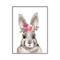 Picture of Floral Top Bunny _GroupedProduct_Rectangle_Portrait_Mini_ _GroupedProduct_Rectangle_Portrait_Canvas_Framed_