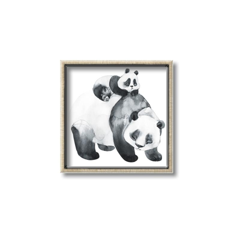 Picture of Mom and Baby Panda _GroupedProduct_Square_Mini_ _GroupedProduct_Square_Canvas_Framed_
