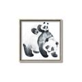 Picture of Mom and Baby Panda _GroupedProduct_Square_Mini_ _GroupedProduct_Square_Canvas_Framed_