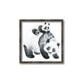 Picture of Mom and Baby Panda _GroupedProduct_Square_Mini_ _GroupedProduct_Square_Canvas_Framed_