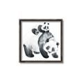 Picture of Mom and Baby Panda _GroupedProduct_Square_Mini_ _GroupedProduct_Square_Canvas_Framed_