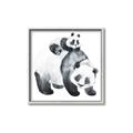 Picture of Mom and Baby Panda _GroupedProduct_Square_Mini_ _GroupedProduct_Square_Canvas_Framed_
