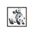 Picture of Mom and Baby Panda _GroupedProduct_Square_Mini_ _GroupedProduct_Square_Canvas_Framed_
