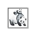 Picture of Mom and Baby Panda _GroupedProduct_Square_Mini_ _GroupedProduct_Square_Canvas_Framed_