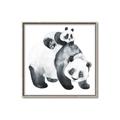 Picture of Mom and Baby Panda _GroupedProduct_Square_Mini_ _GroupedProduct_Square_Canvas_Framed_