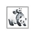 Picture of Mom and Baby Panda _GroupedProduct_Square_Mini_ _GroupedProduct_Square_Canvas_Framed_