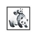 Picture of Mom and Baby Panda _GroupedProduct_Square_Mini_ _GroupedProduct_Square_Canvas_Framed_