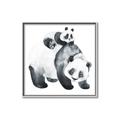 Picture of Mom and Baby Panda _GroupedProduct_Square_Mini_ _GroupedProduct_Square_Canvas_Framed_