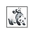 Picture of Mom and Baby Panda _GroupedProduct_Square_Mini_ _GroupedProduct_Square_Canvas_Framed_