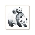 Picture of Mom and Baby Panda _GroupedProduct_Square_Mini_ _GroupedProduct_Square_Canvas_Framed_